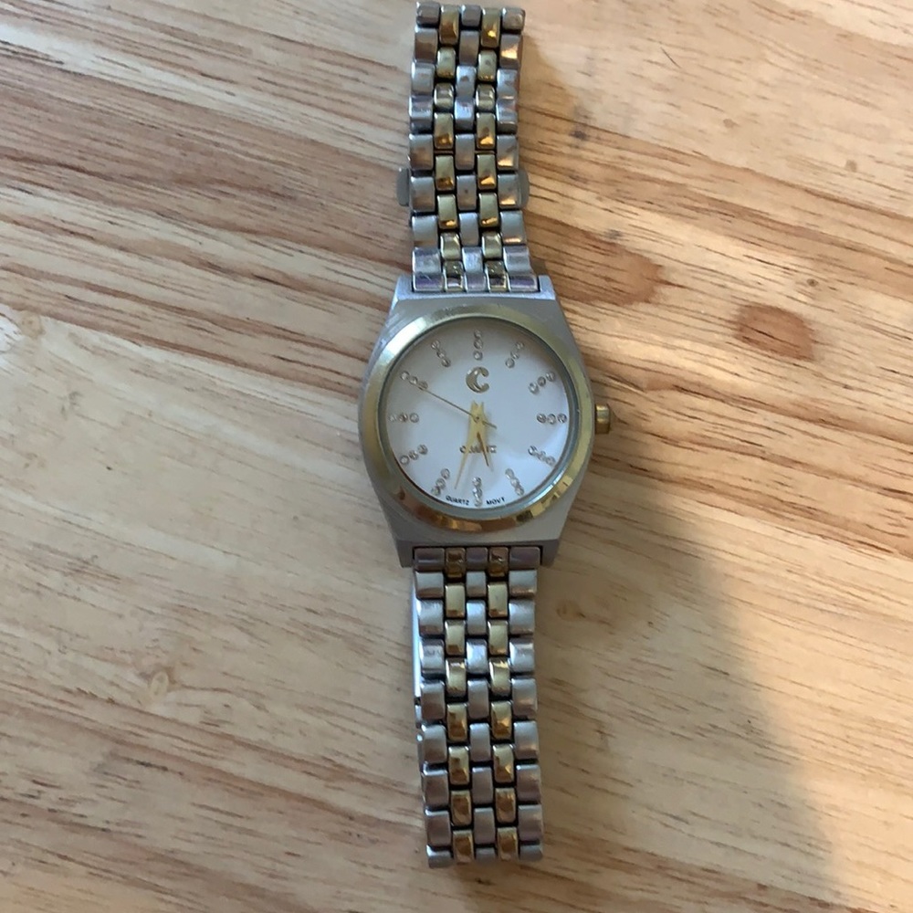 Charming Charlie gold and silver watch